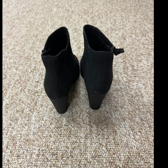 Timberland Tillston Lug Sole Ankle Booties Nubuck Black Size 8.5 - Picture 3 of 7